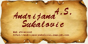 Andrijana Šukalović vizit kartica